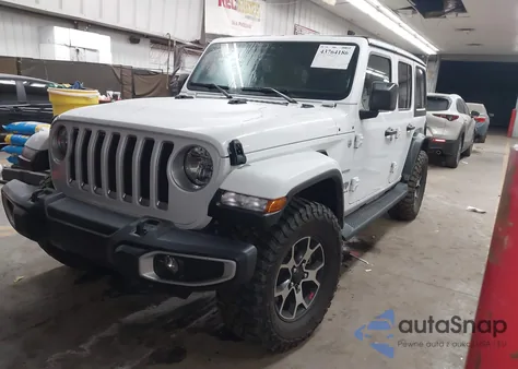 2023 Jeep Wrangler 4-Door Sahara 4X4 from USA, damaged, VIN 1C4HJXEN5PW529786